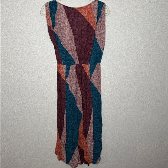 VIX Paula Hermanny Colorblock Patterned Wrap Caftan Cover-up Size Small - Picture 5 of 10